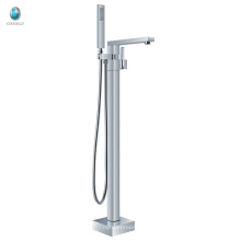 Robinet de baignoire debout libre de traitement de surface de chrome de KFT-07, robinet de douche tenu dans la main debout libre de baignoire de douche